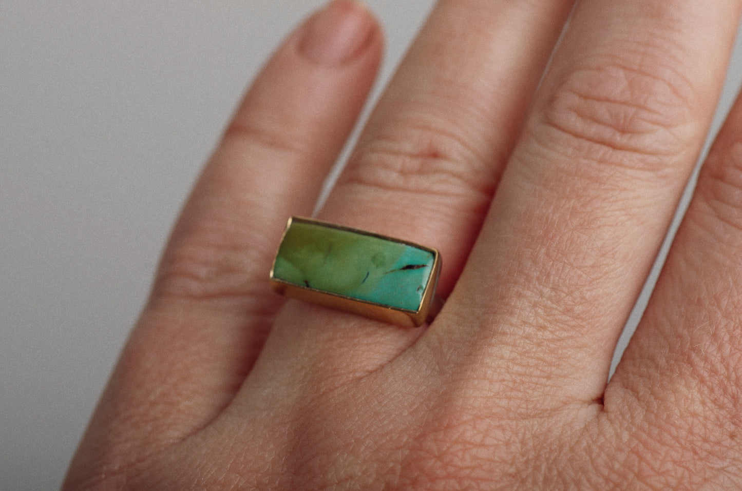 Horizontal Luminous Ring ◇ Hubei Turquoise ◇ Size 6