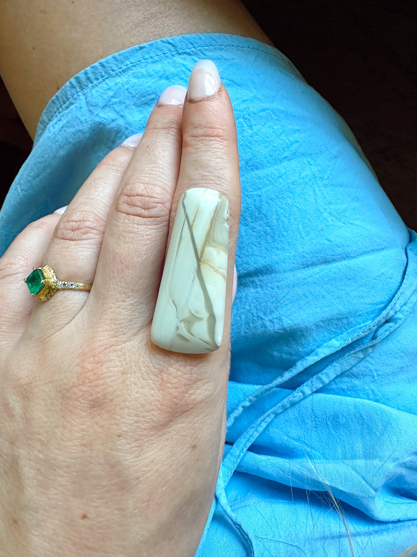 Wanderer Ring Willow Creek Jasper - Made to Order mixed metal