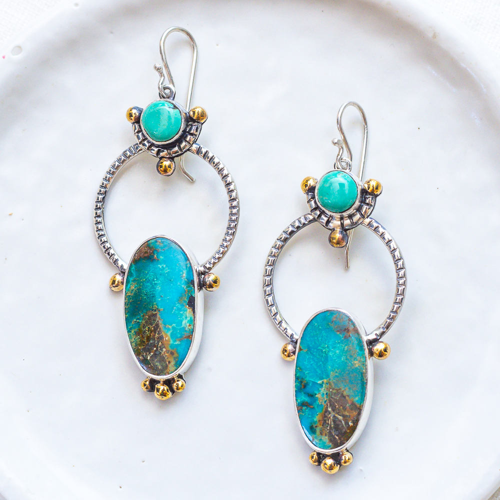 Mirage Earrings (B) ◇ Turquoise