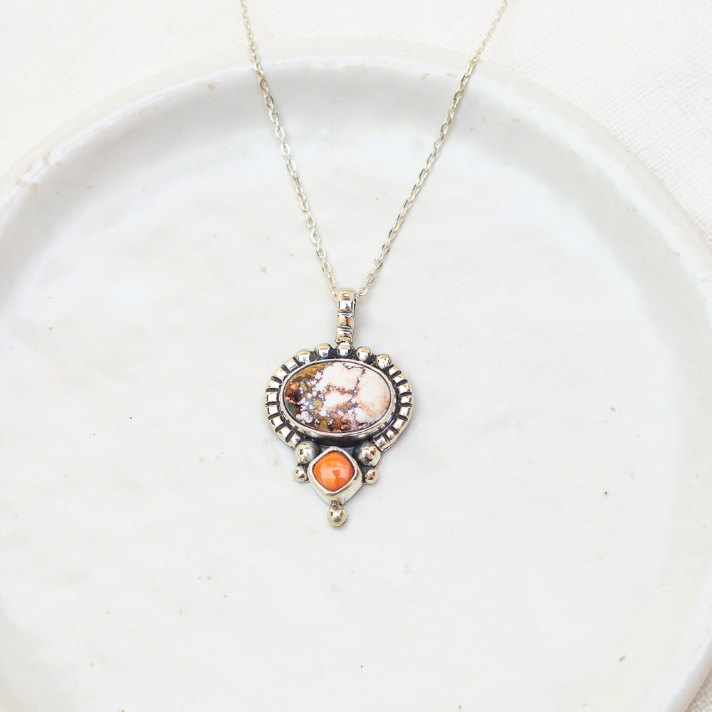 Dawn Necklace ◇ Wild Horse Magnesite + Pink Opal (Multi Listing)