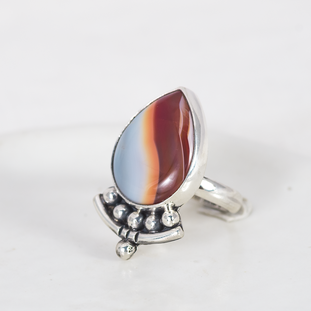 Emergence Ring ◇ Agua Nueva Agate ◇ Size 6.25