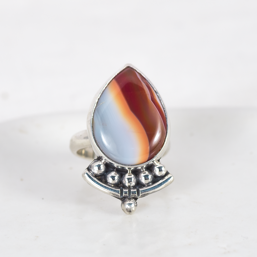 Emergence Ring ◇ Agua Nueva Agate ◇ Size 6.25