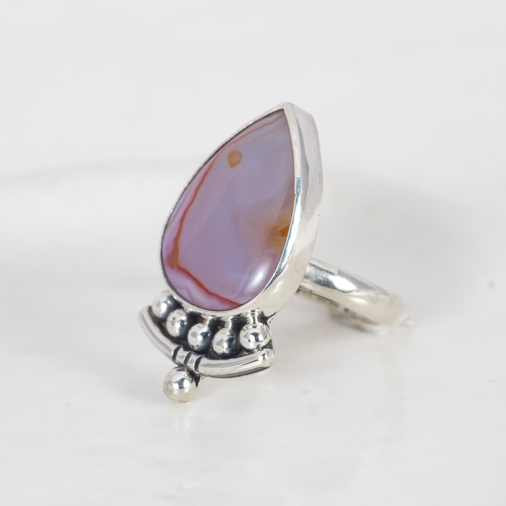 Emergence Ring ◇ Agua Nueva Agate ◇ Size 7