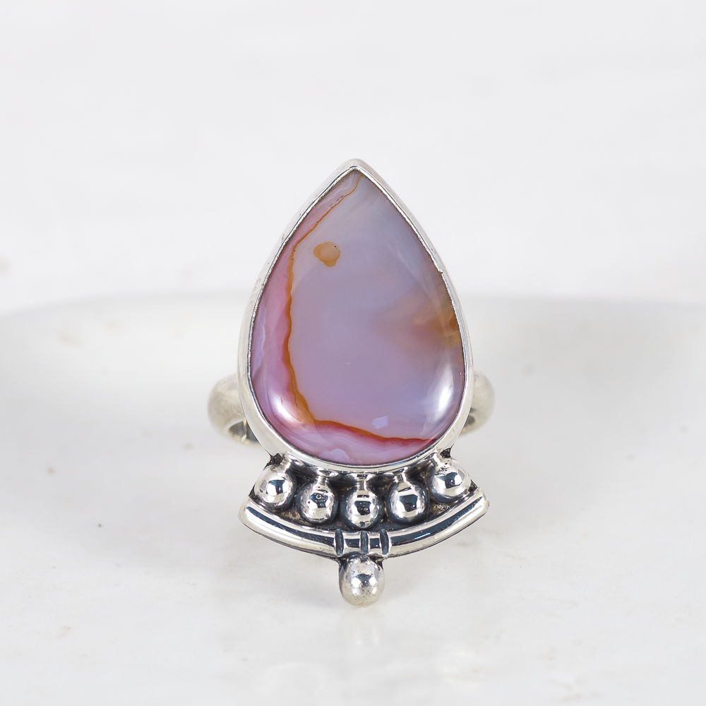 Emergence Ring ◇ Agua Nueva Agate ◇ Size 7