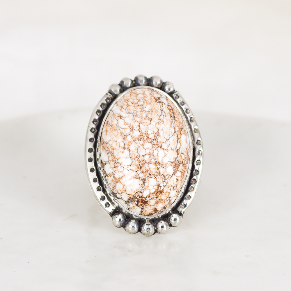 Wanderer Ring (B) ◇ Wild Horse Magnesite ◇ Size 7.5