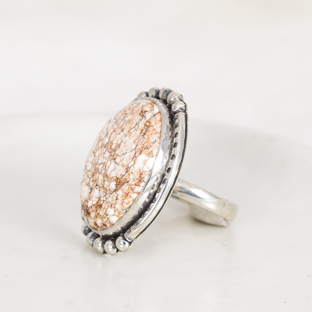 Wanderer Ring (B) ◇ Wild Horse Magnesite ◇ Size 7.5