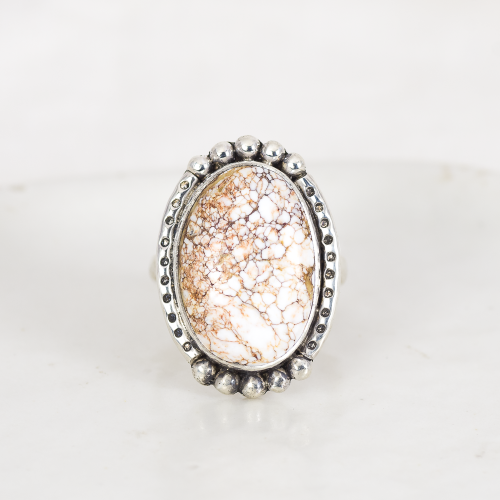 Wanderer Ring (D) ◇ Wild Horse Magnesite ◇ Size 7.5