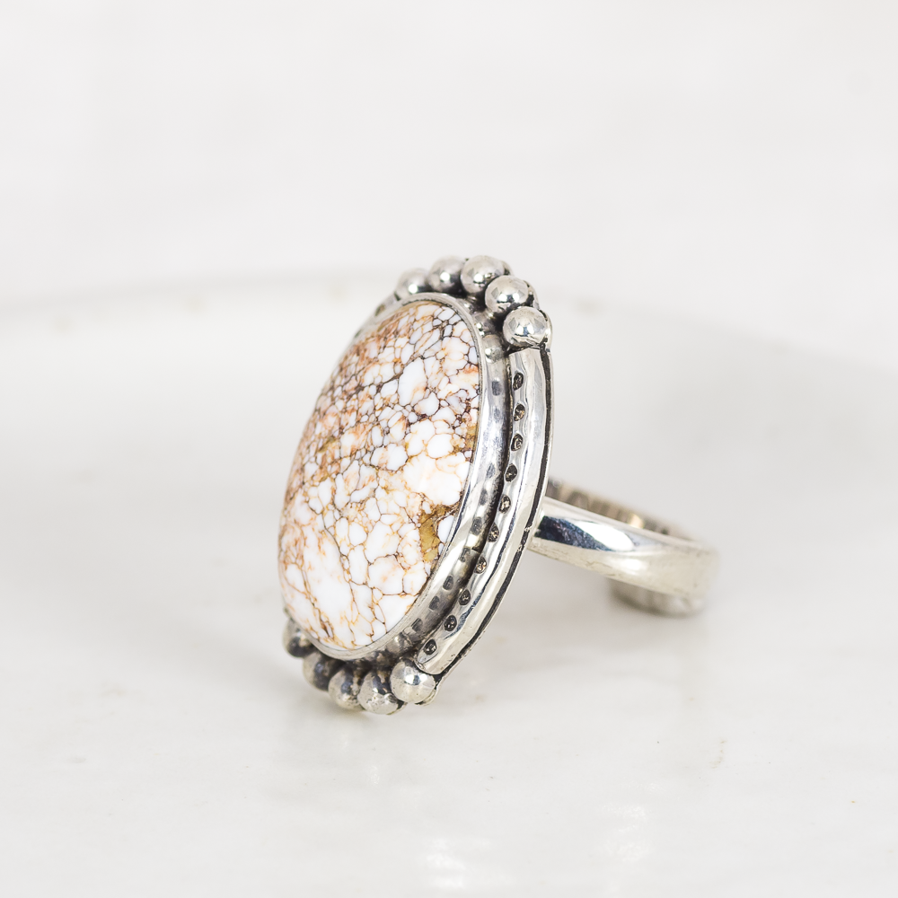 Wanderer Ring (D) ◇ Wild Horse Magnesite ◇ Size 7.5