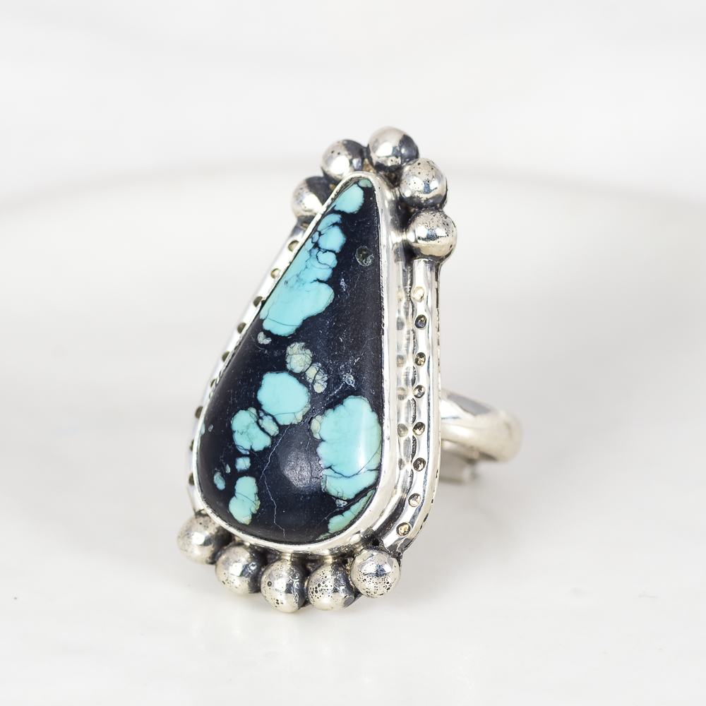 Wanderer Ring (A) ◇ Hubei Turquoise ◇ Size 6.5