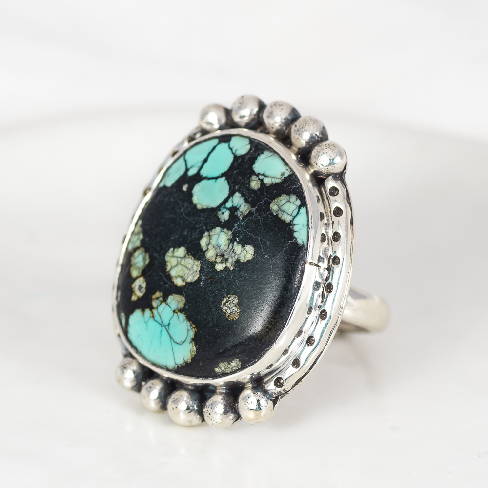 Wanderer Ring (C) ◇ Hubei Turquoise ◇ Size 7