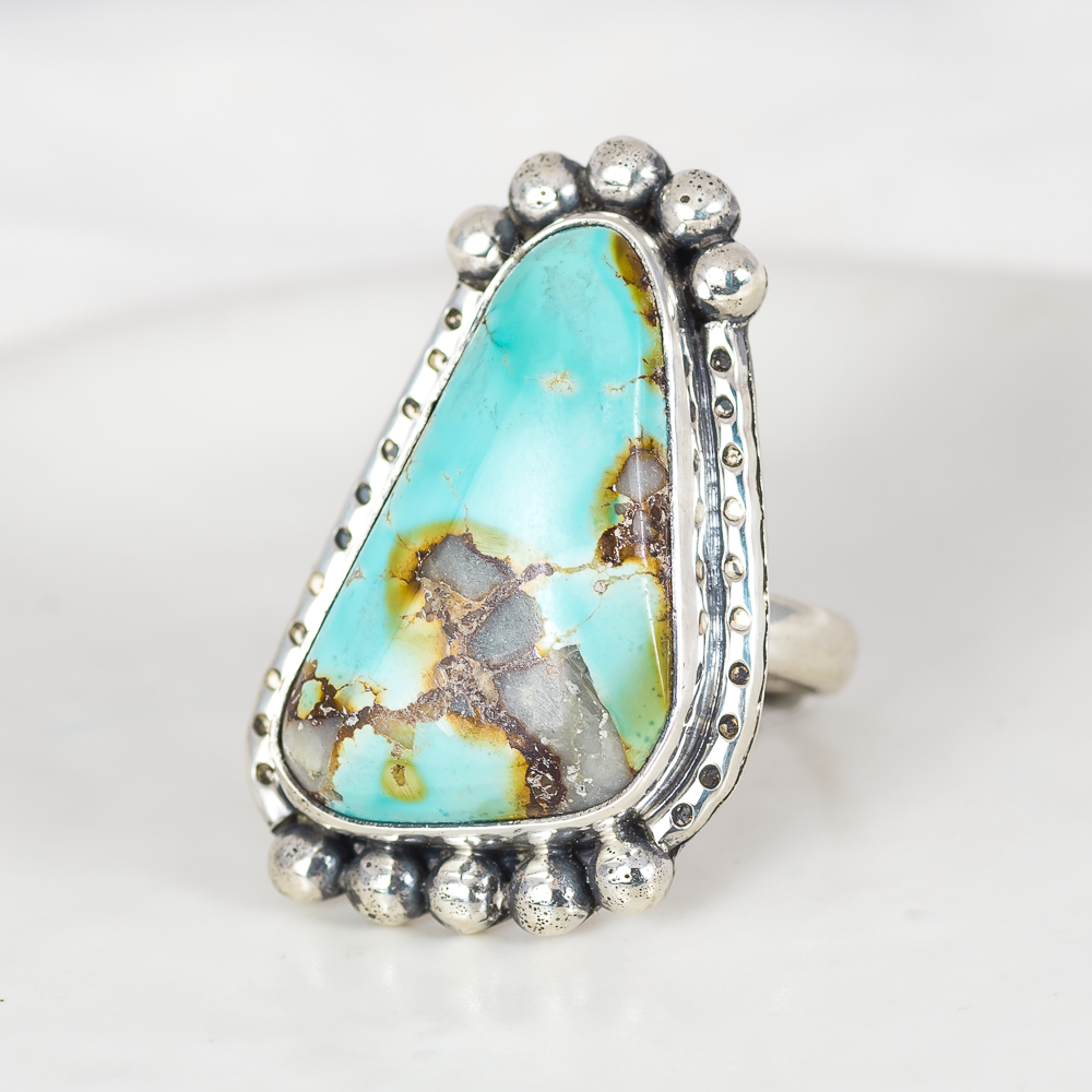 Wanderer Ring (E) ◇ Royston Turquoise ◇ Size 7.5