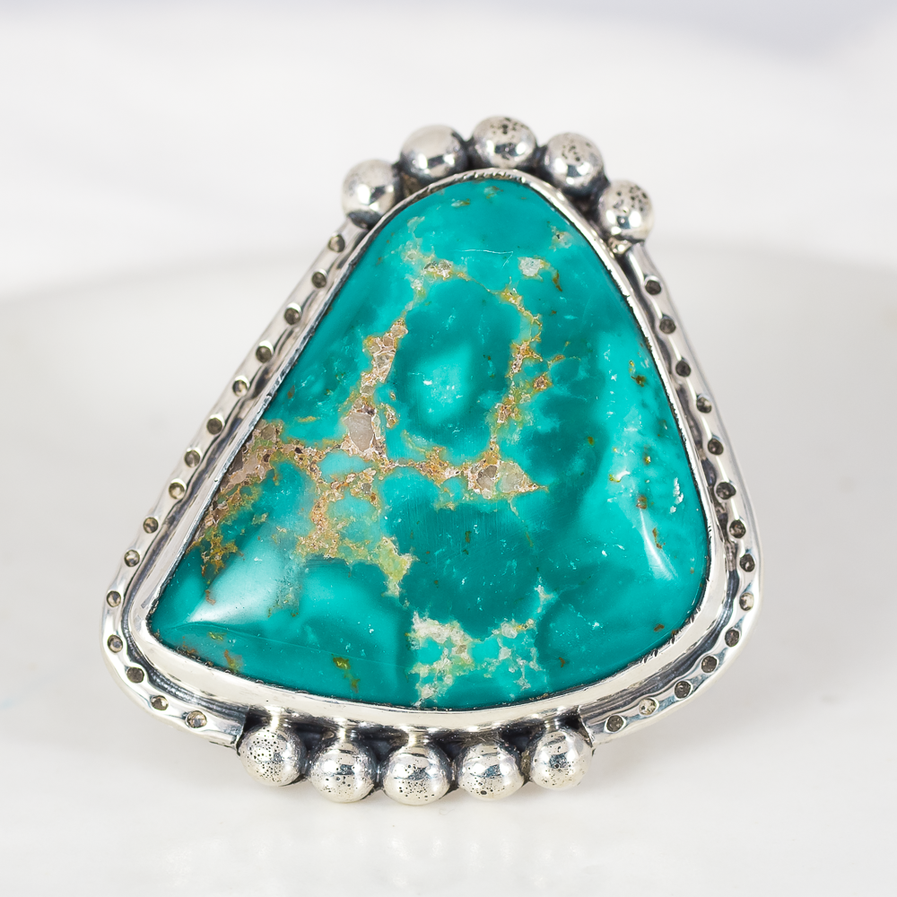 Wanderer Ring (F) ◇ Nevada Turquoise ◇ Size 8.5