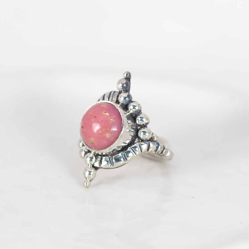 Origin Embrace Ring ◇ Pink Opal ◇ Size 6.5