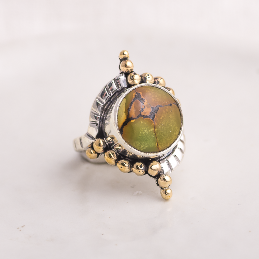 Origin Embrace Ring ◇ Nevada Turquoise ◇ Size 6.25