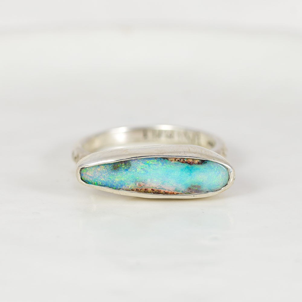 East West Opal Ring ◇ Australian Opal ◇ Size 6.5