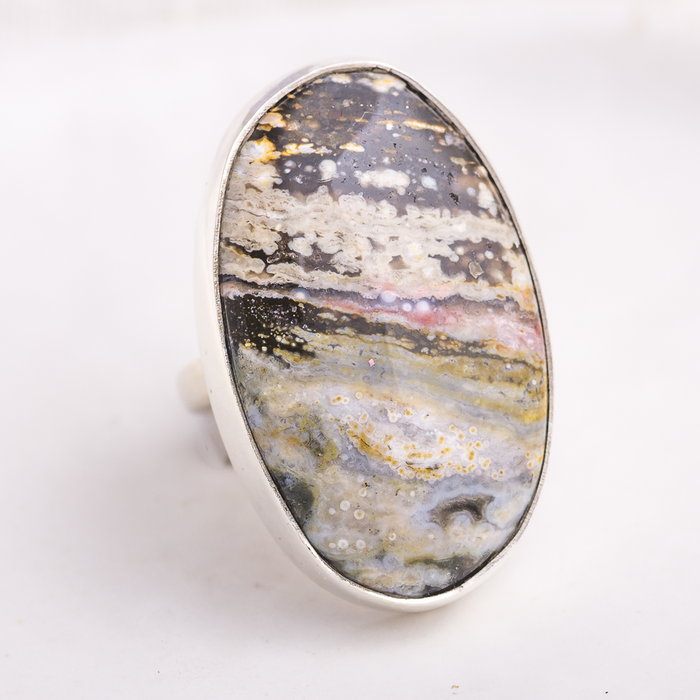 Luminous Ring ◇ Ocean Jasper ◇ Size 8