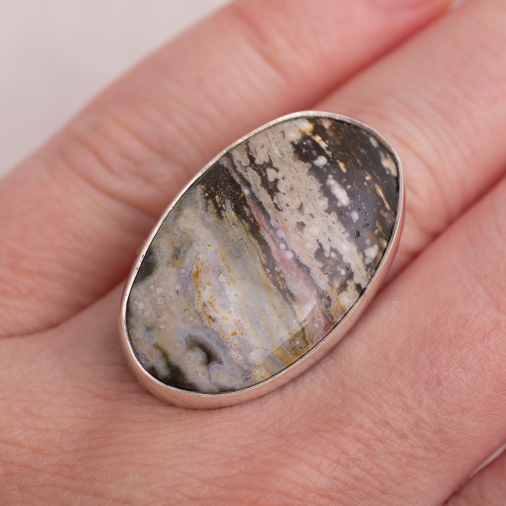 Luminous Ring ◇ Ocean Jasper ◇ Size 8