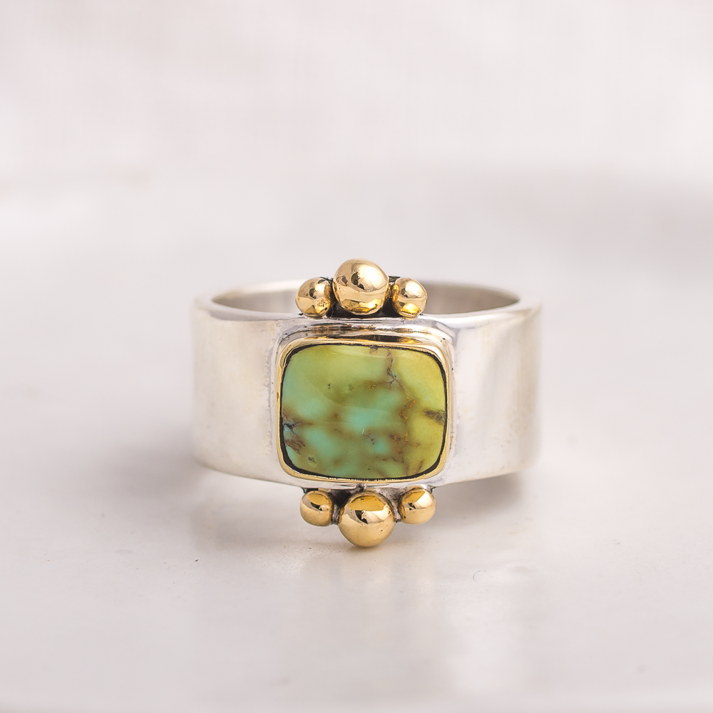 Affinity Ring ◇ Hubei Turquoise ◇ Size 7