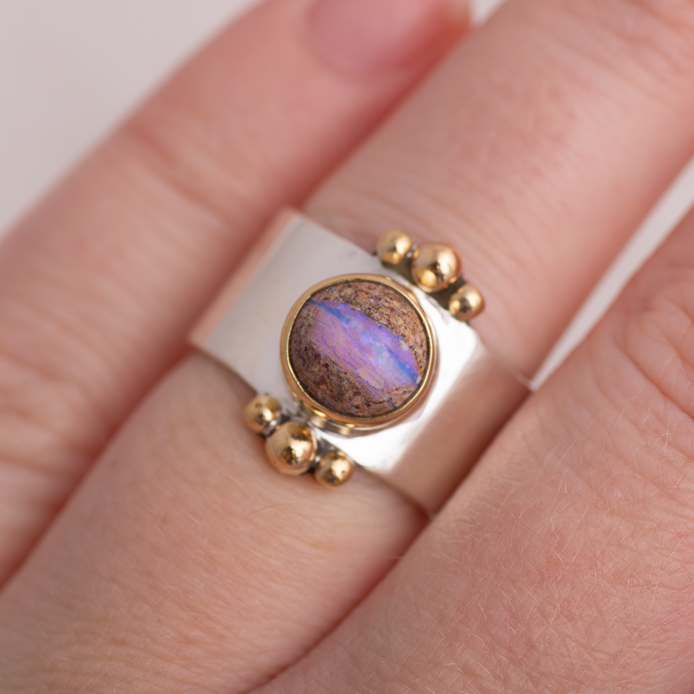 Affinity Ring ◇ Australian Opal ◇ Size 6