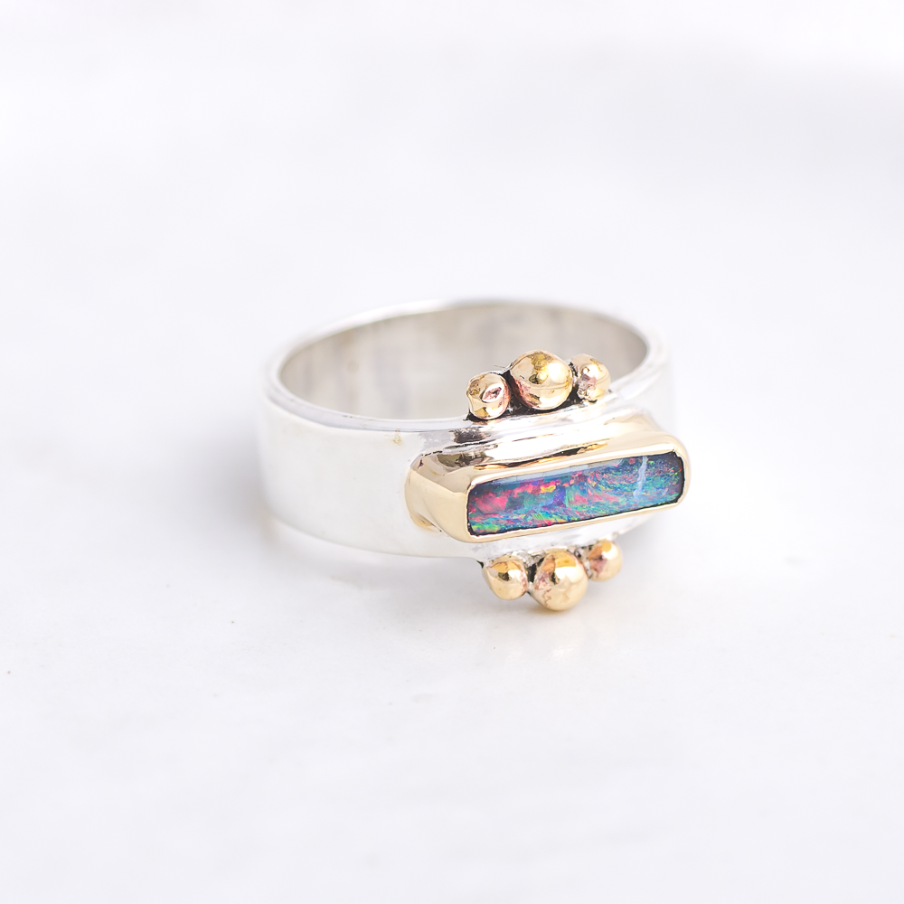 Affinity Ring ◇ Australian Opal ◇ Size 6.5