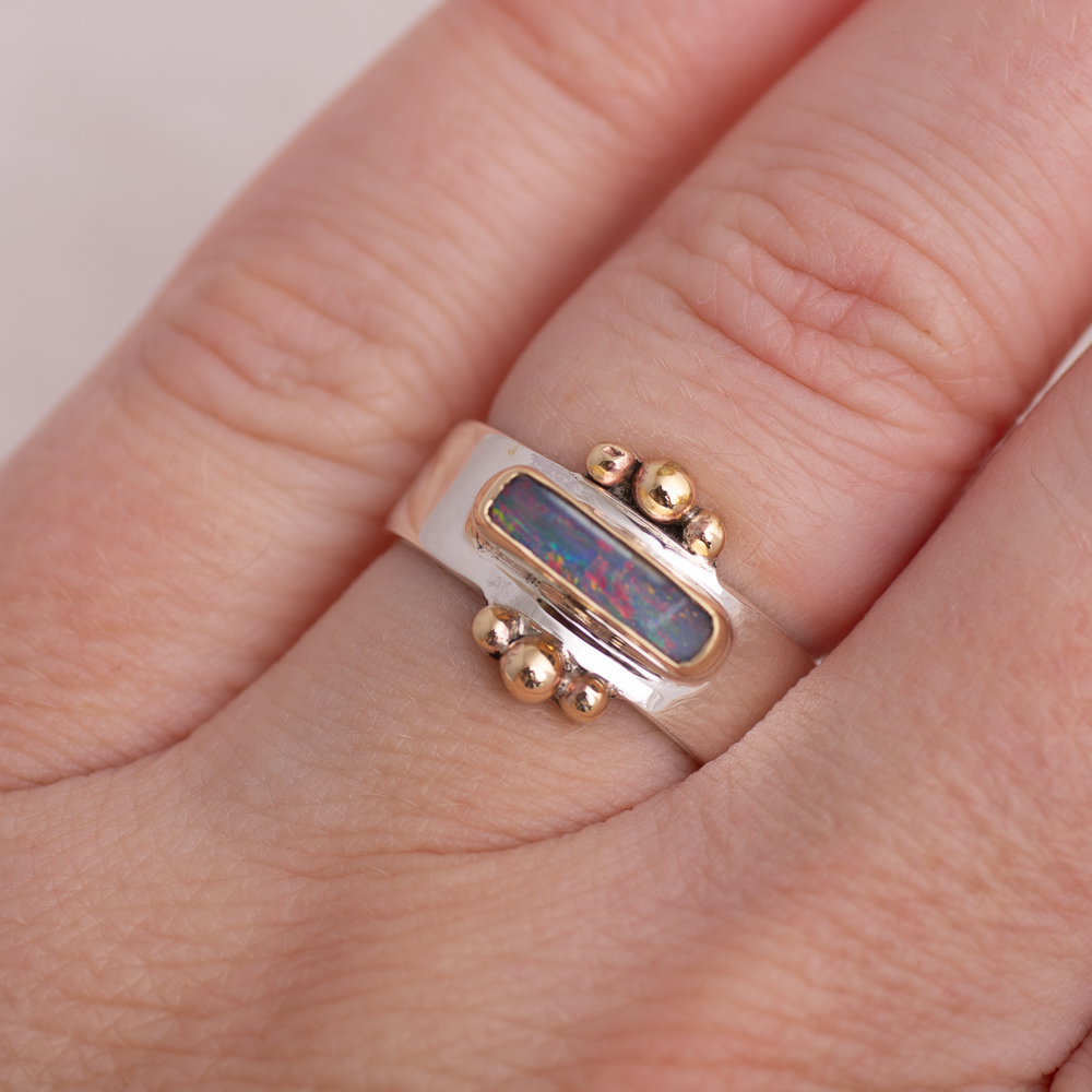 Affinity Ring ◇ Australian Opal ◇ Size 6.5