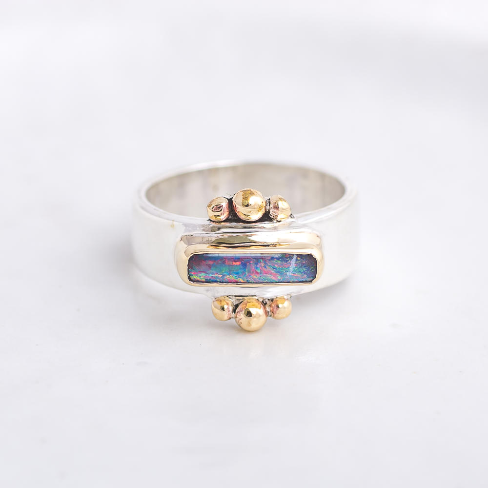 Affinity Ring ◇ Australian Opal ◇ Size 6.5