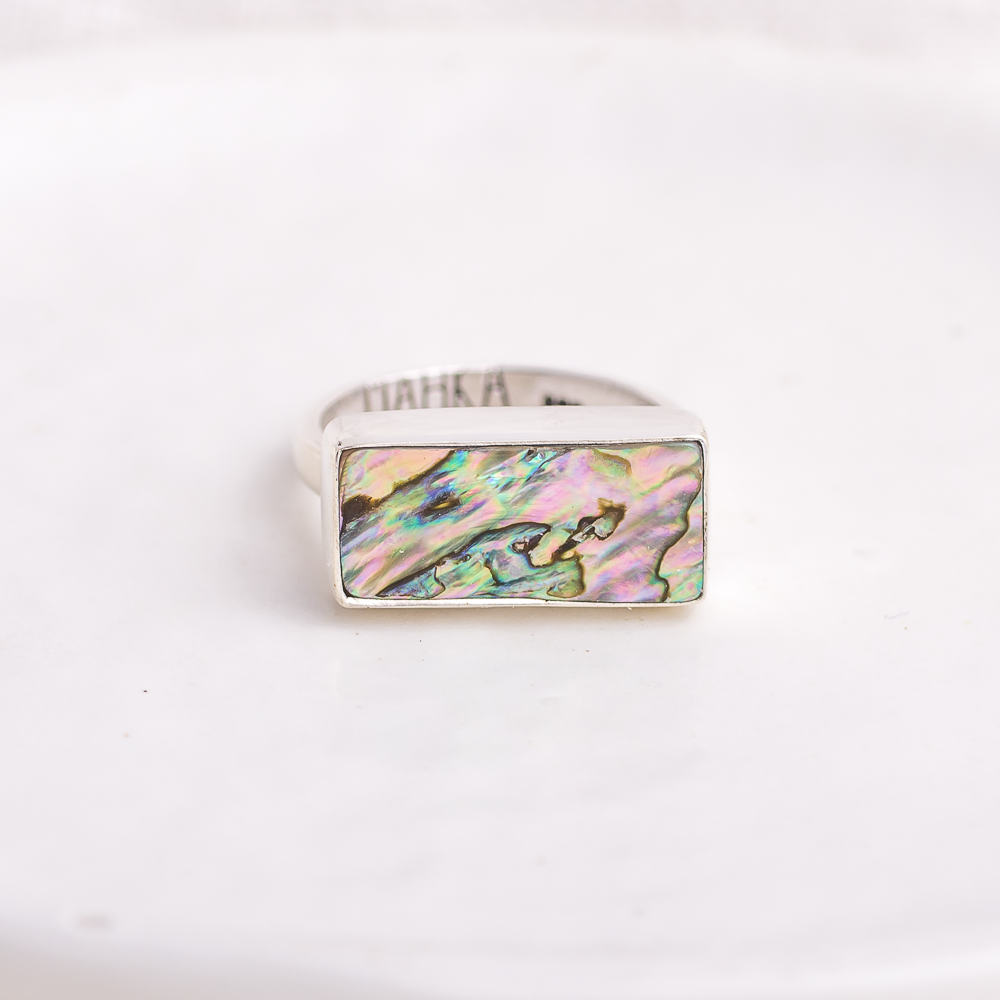 Horizontal Luminous Ring ◇ Abalone ◇ Size 7.5