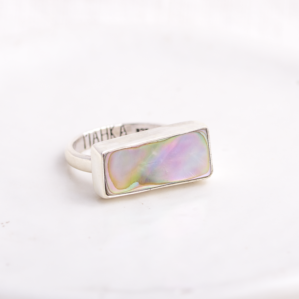 Horizontal Luminous Ring ◇ Abalone ◇ Size 7