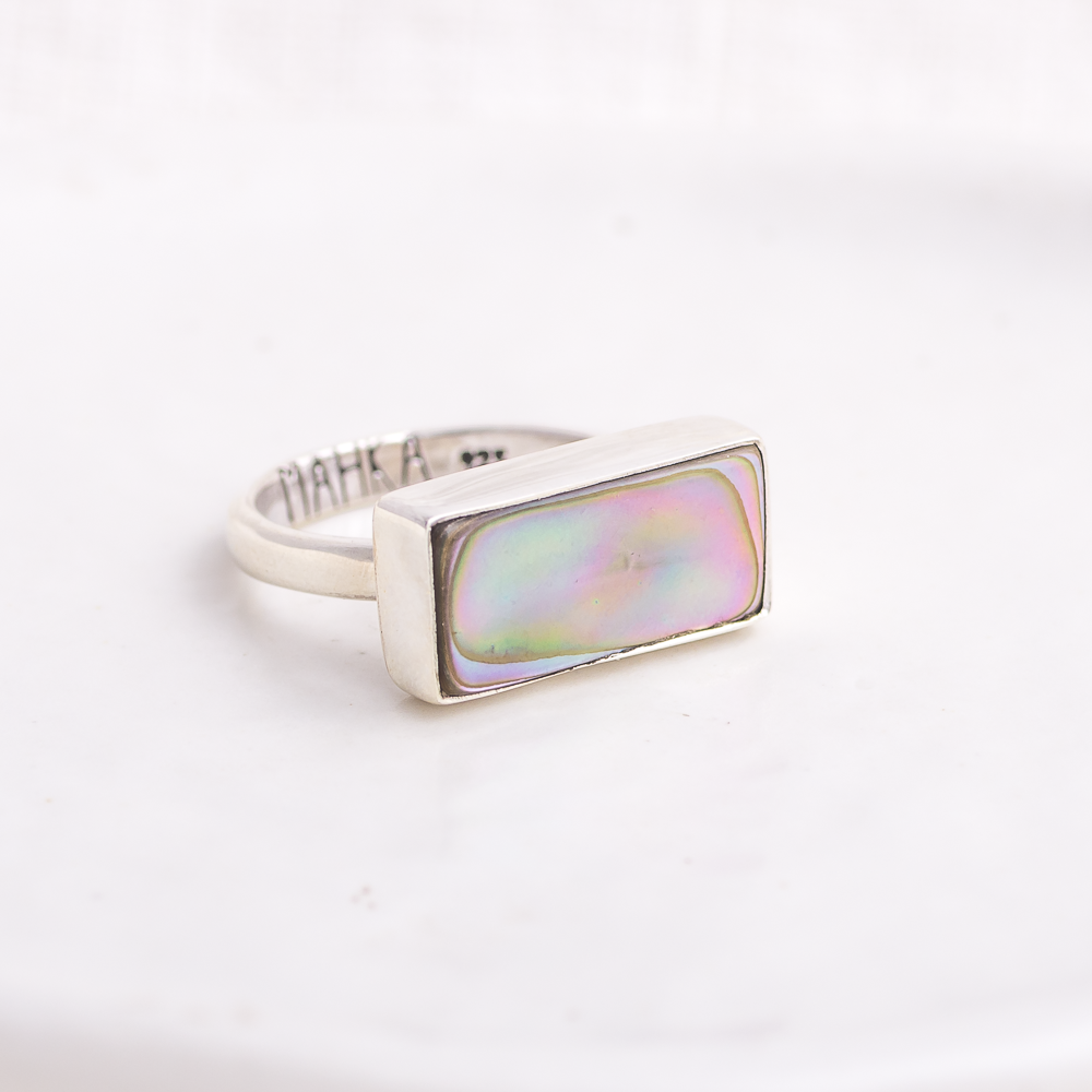 Horizontal Luminous Ring ◇ Abalone ◇ Size 7