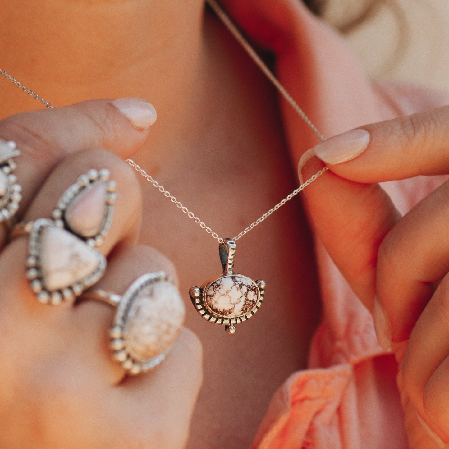 Illumine Necklace ◇ Wild Horse Magnesite