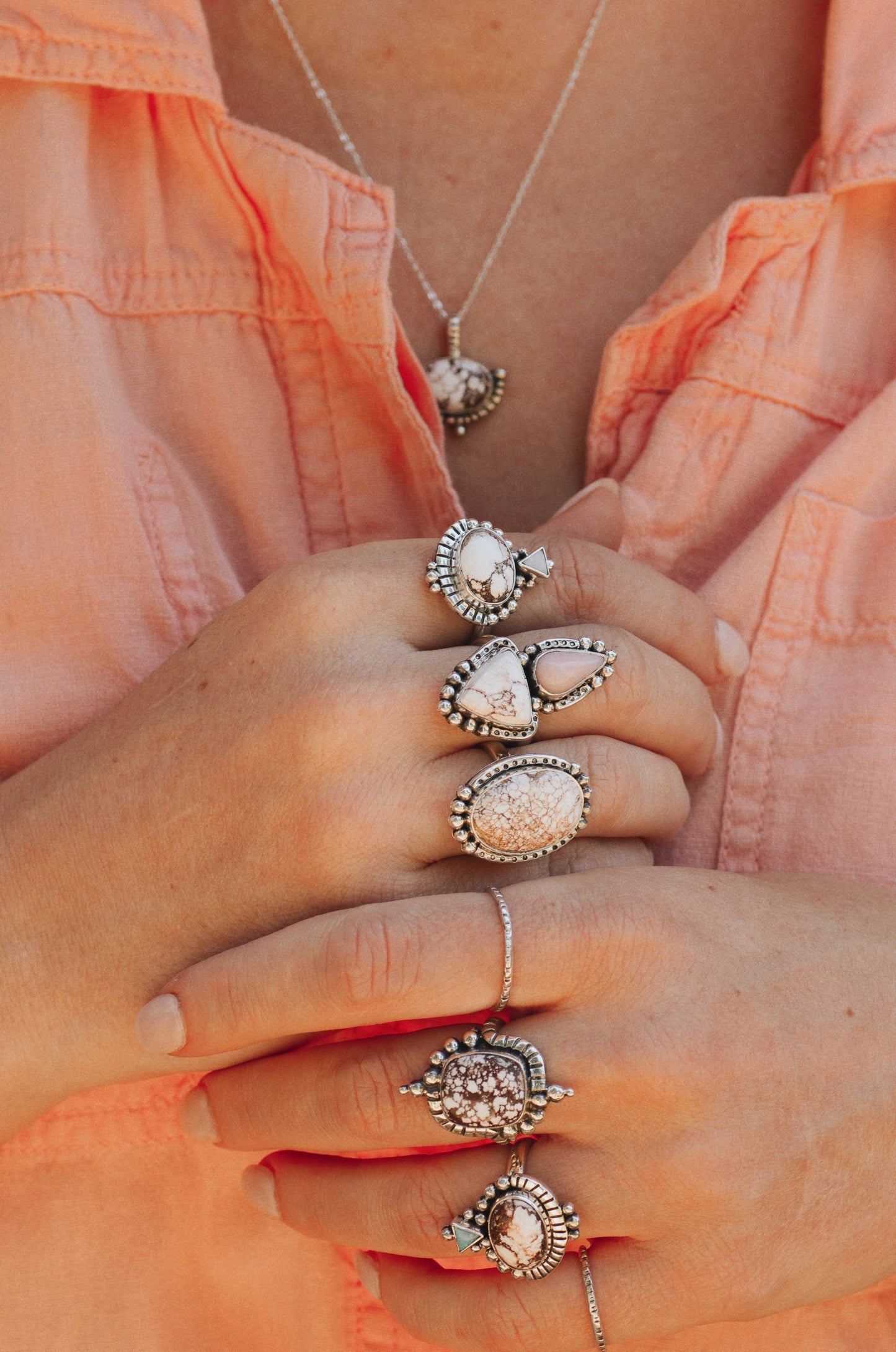 Illumine Necklace ◇ Wild Horse Magnesite