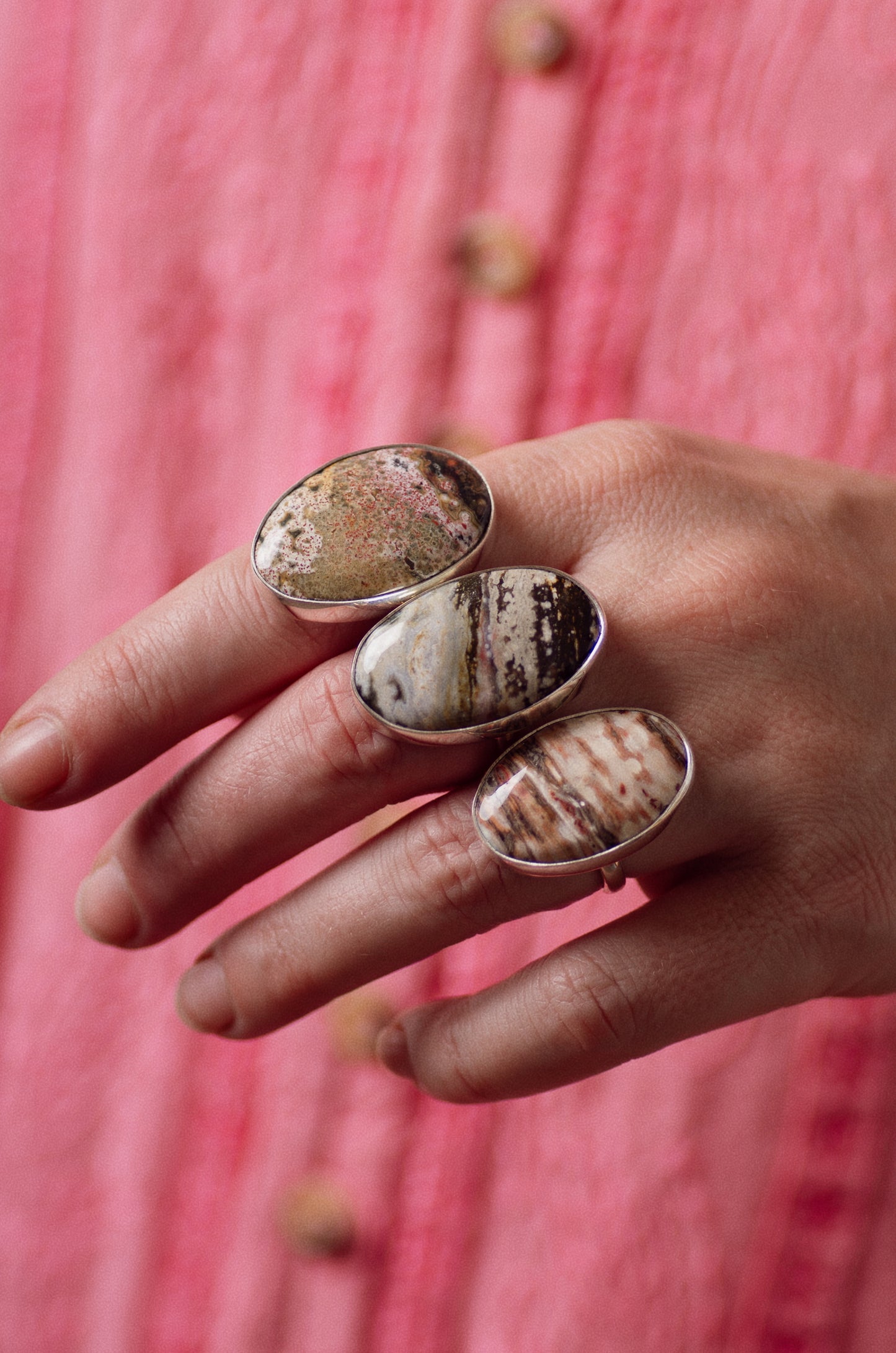 Luminous Ring ◇ Ocean Jasper ◇ Size 8