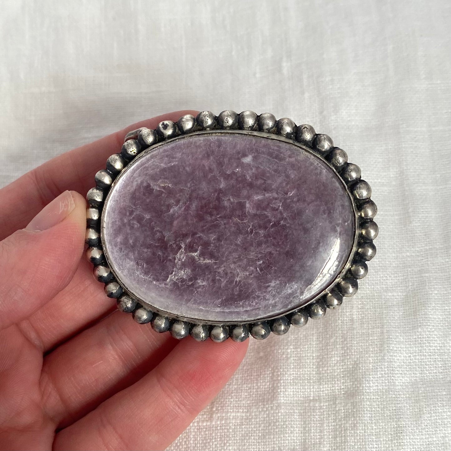 Lepidolite Belt Buckle 1