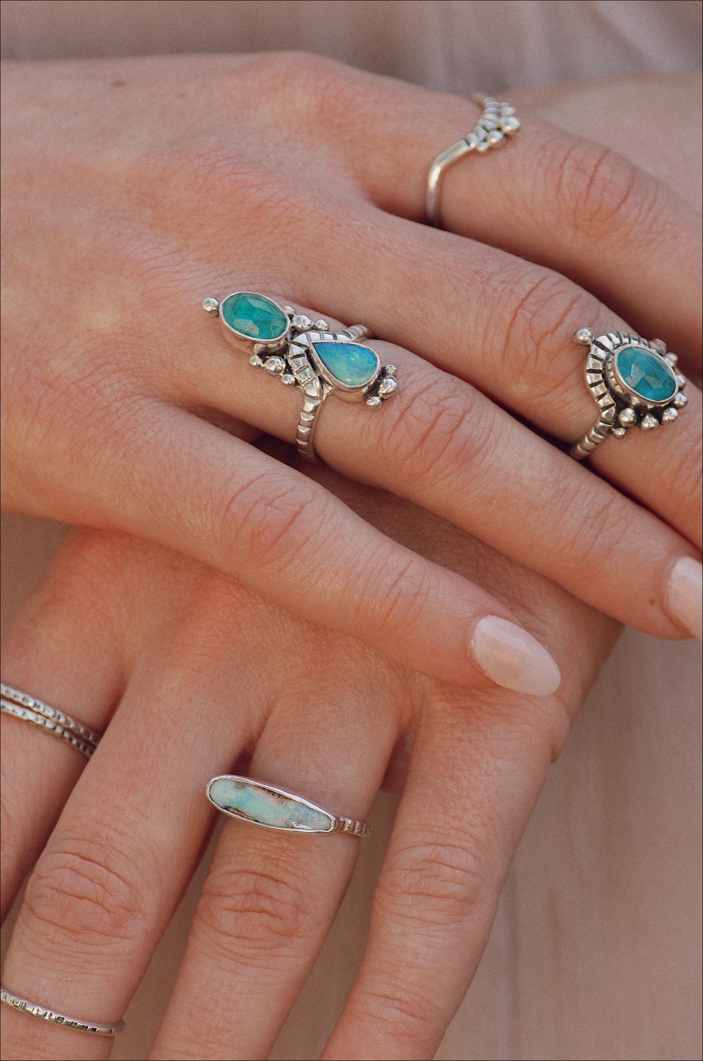 East West Opal Ring ◇ Australian Opal ◇ Size 6.5