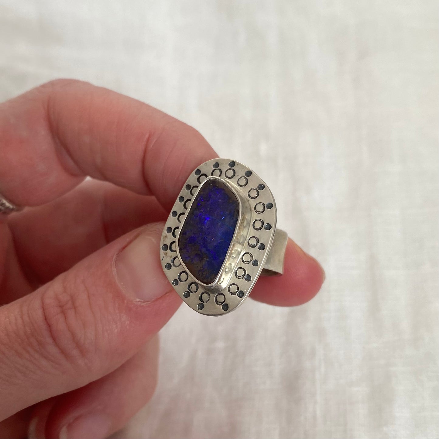 Purple Opal Ring - Size 5