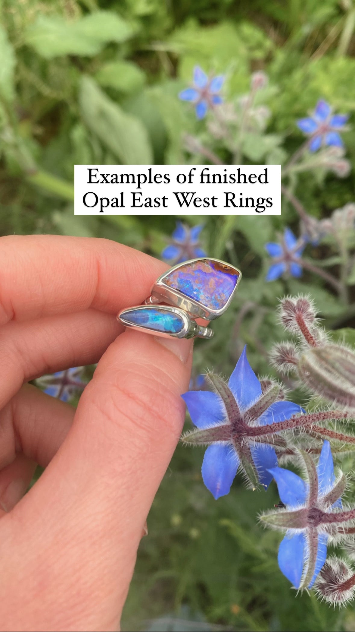 Opal East West Ring #6 (Pre-Order) ◇ Australian Opal ◇ Made in your size