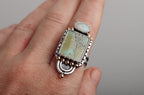 Prisms Ring ◇ Australian Opal + Hubei Turquoise ◇ Size 9