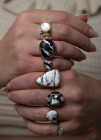 New Moon Ring ◇ Mother of Pearl ◇ Multiple Sizes