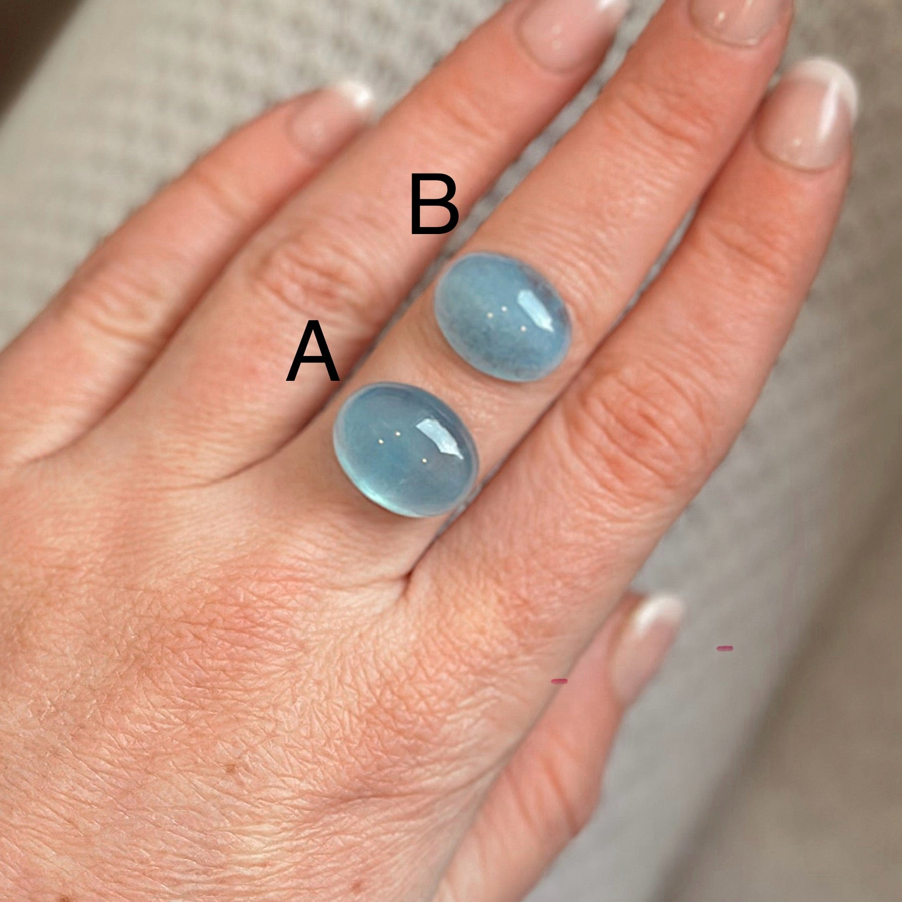 Blossom Ring ◇ Aquamarine ◇ Silver + 14k Gold