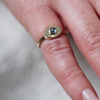 Mini Vision Ring ◇ Aquamarine ◇ Made in your size