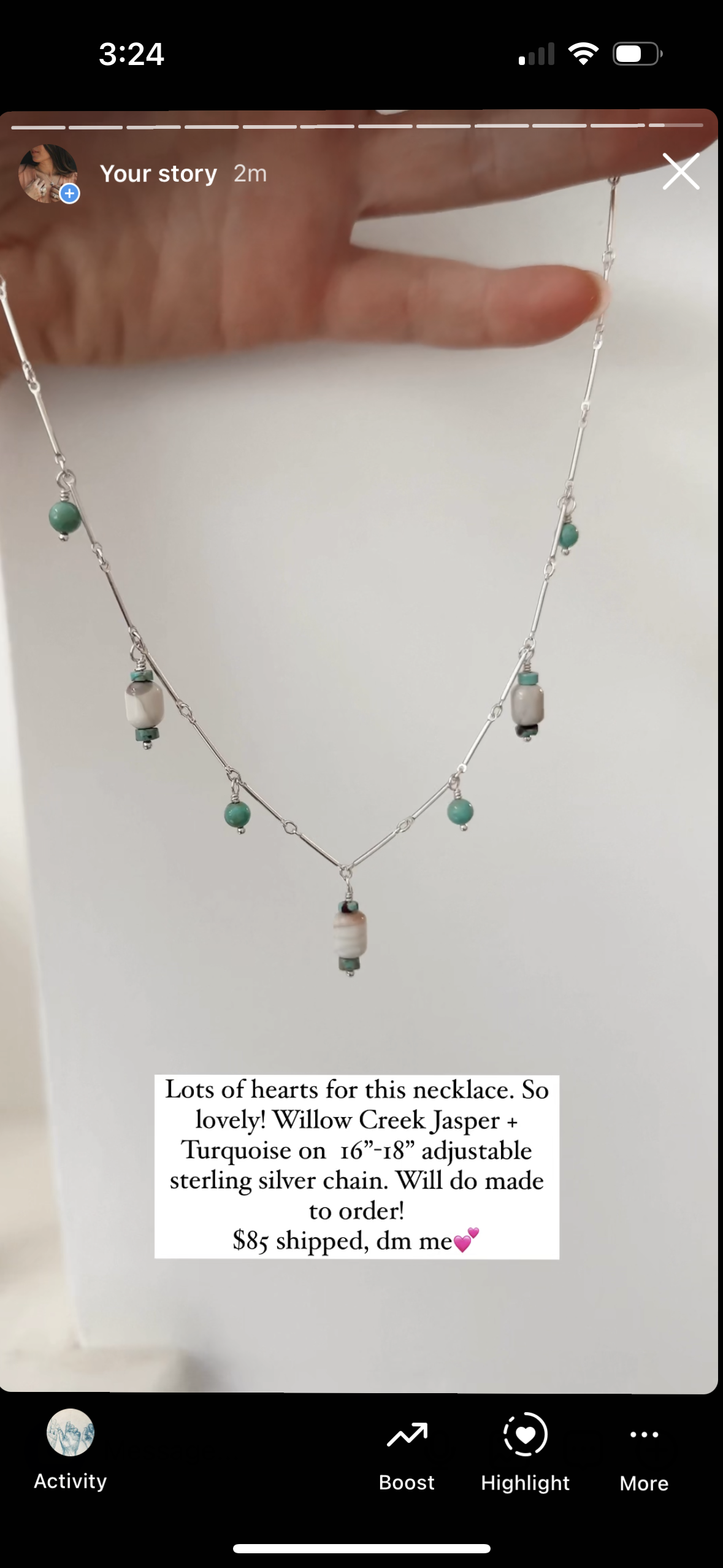 Willow Creek Jasper + Turquoise Beaded Charm Necklace