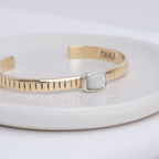 Stone Ridge Cuff ◇ Rosecut Mother of Pearl