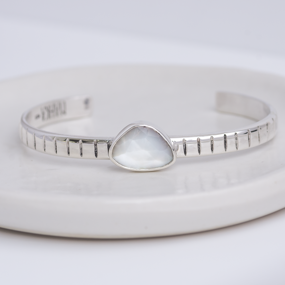 Stone Ridge Cuff ◇ Rosecut Mother of Pearl (Seconds)