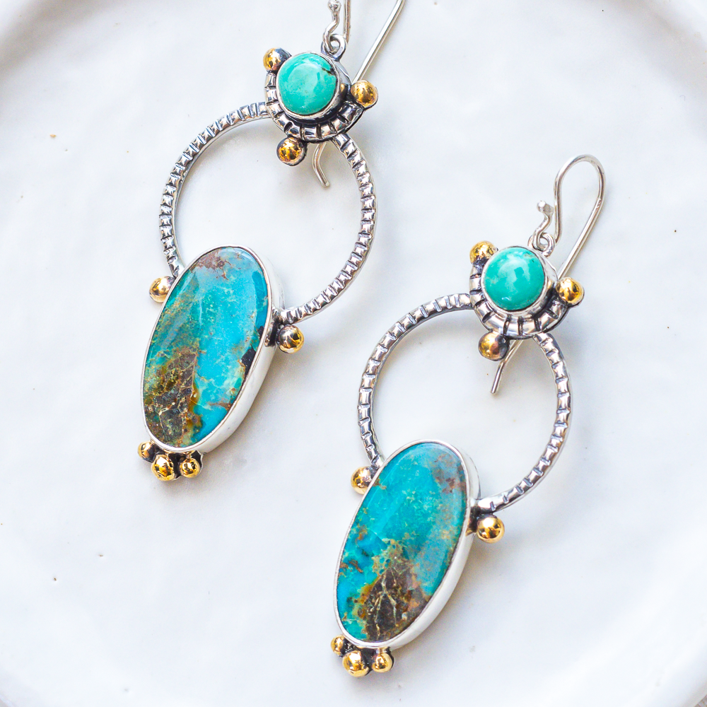 Mirage Earrings (B) ◇ Turquoise