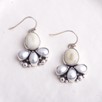 Bloom Earrings ◇ Willow Creek Jasper + Mother of Pearl
