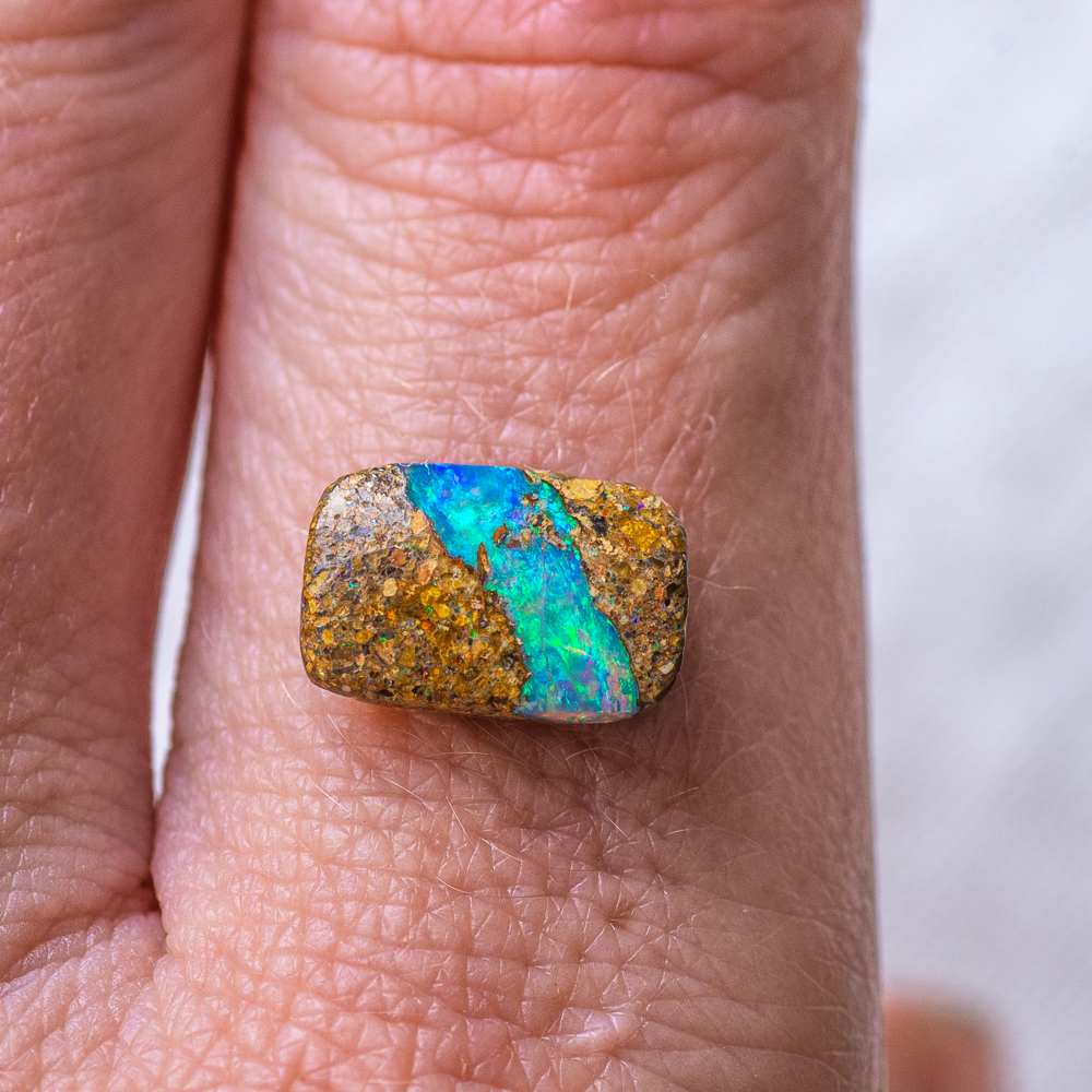 Opal East West Ring #10 (Pre-Order) ◇ Australian Opal ◇ Made in your size