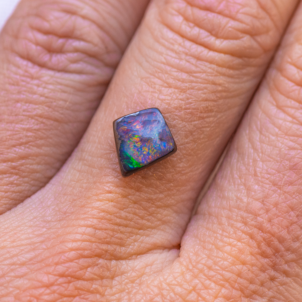 Australian Opal Stacking Ring ◇ Australian Opal ◇ Made in your size