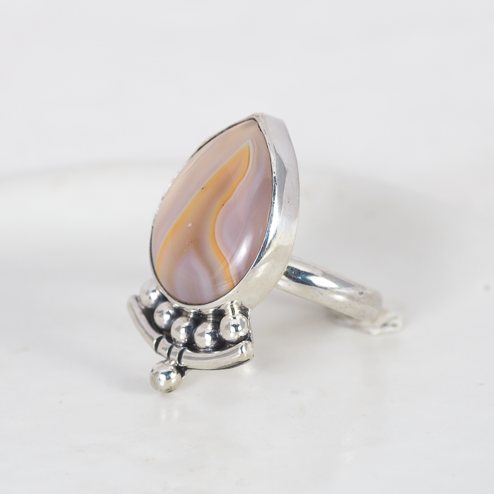 Emergence Ring ◇ Agua Nueva Agate ◇ Size 7