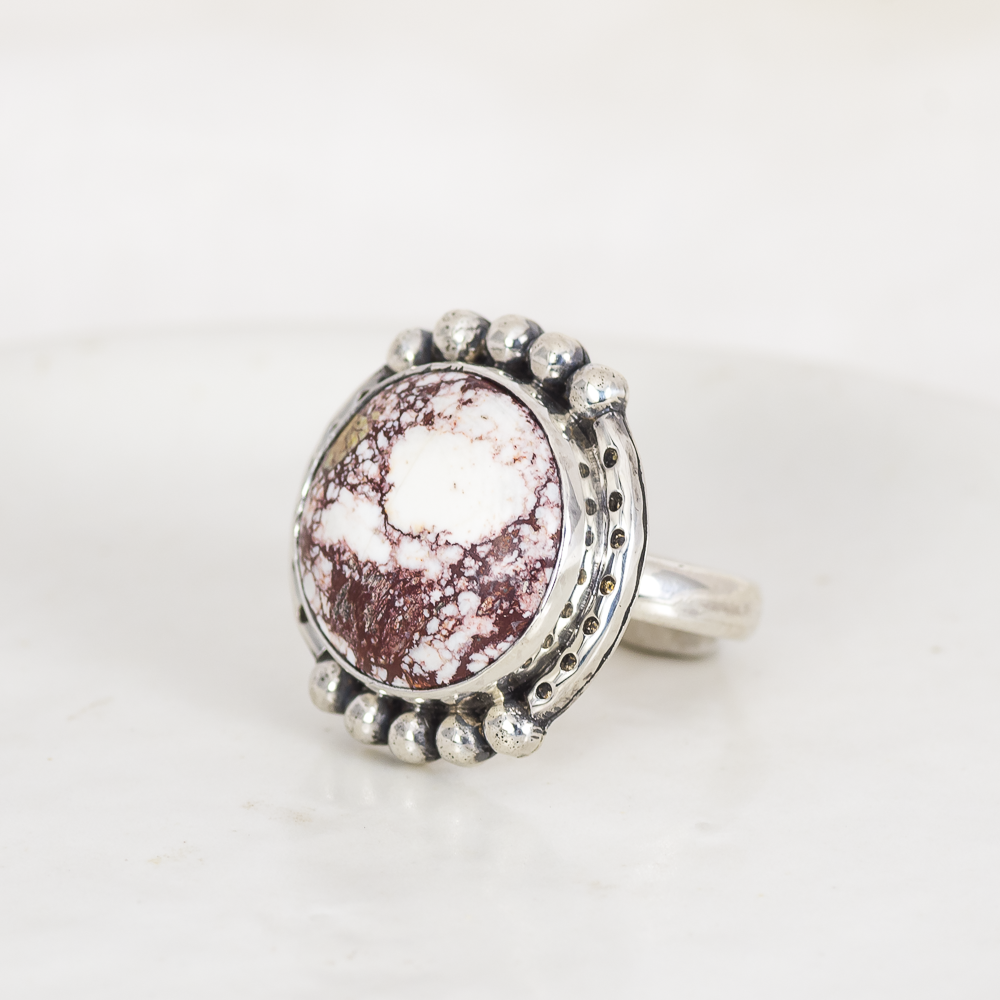 Wanderer Ring (A) ◇  Wild Horse Magnesite ◇ Size 7