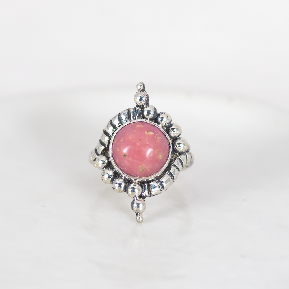 Origin Embrace Ring ◇ Pink Opal ◇ Size 6.5